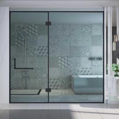 Glass-to-Glass 180° Shower Enclosure