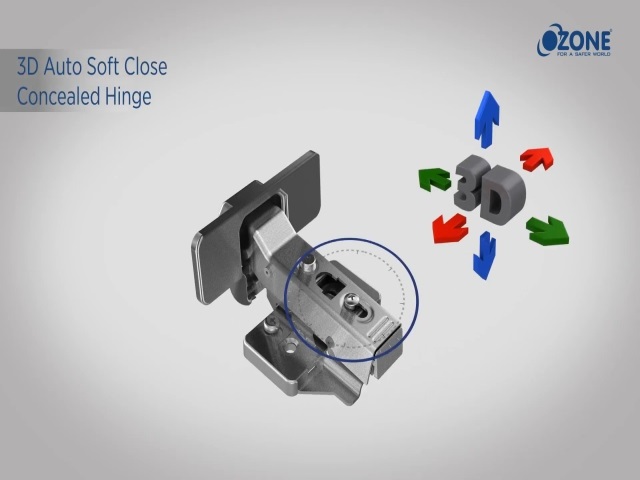 Soft-Close Hydraulic Hinge with 3D adjustment