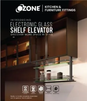 Electronic Glass Shelf Elevator