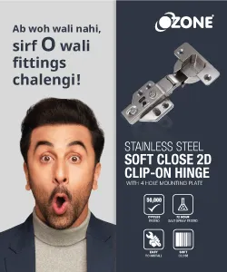 SS Soft Close Furniture Hinge