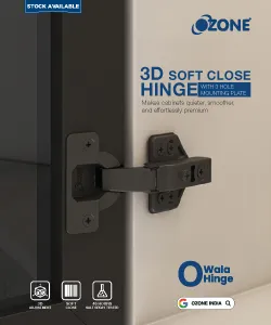 3D Soft Close Hinge