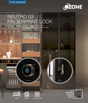 Neutro 03 Fingerprint Furniture Lock