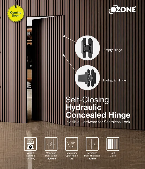 Self -closing Hydraulic Concealed Hinge