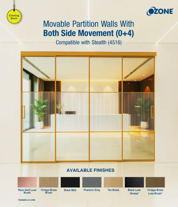 Movable Partition Wall With Both Side Movement (0+4)