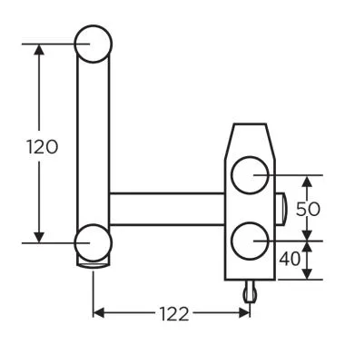 Over Panel Side Panel Connector With Pivot Left , NA , NA | Ozone