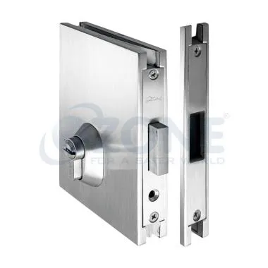 Glass Door Lock With Dead Bolt & Strike Plate | Ozone