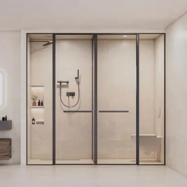 Ray Partition T-Type Shower System