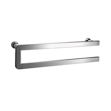 Flattened Towel Bar with Knob