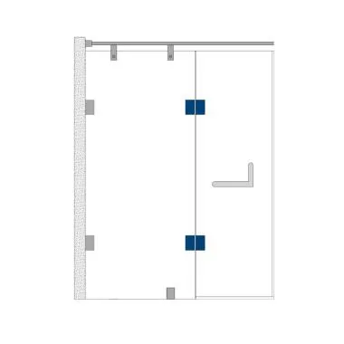 Glass to Glass 180° Hinge | Ozone
