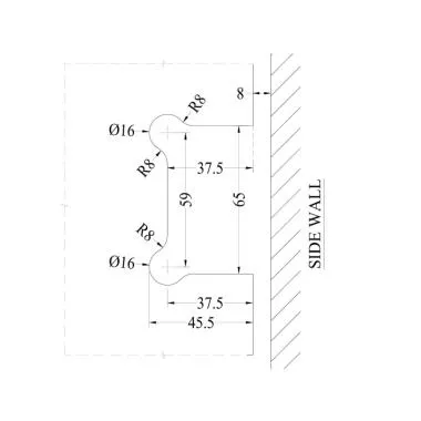 Wall-to-Glass Hinge | Ozone