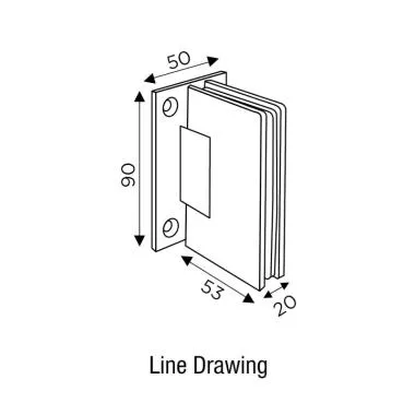 Wall-to-Glass Hinge | Ozone
