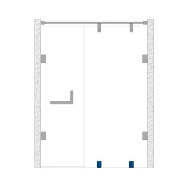 Glass Connector for Wall / Floor Mounting | Ozone