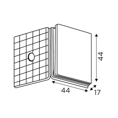 Wall to Glass Connector 90° | Ozone