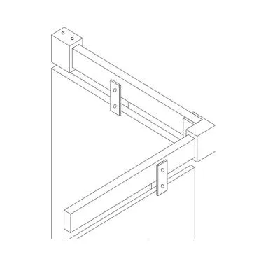 Glass-to-track End Connector Track-to-track 90° Connector | Ozone