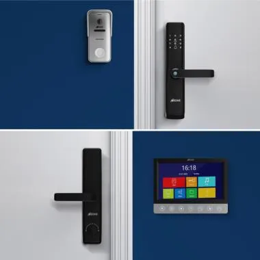 Smart Wi-Fi External Lock and Video Door Phone Combo, 6-Way Access | Ozone