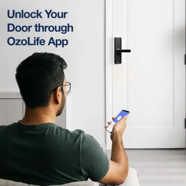 Smart Wi-Fi Lock with a Built-in Camera for Wooden and Metal Doors, 4-way Access | Ozone