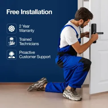 Smart Wi-Fi Lock with a Built-in Camera for Wooden and Metal Doors, 4-way Access | Ozone