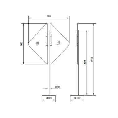 Free Standing Queue Guards