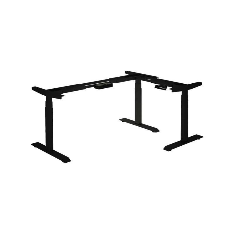 Three leg at 90° table mechanism with dual motors